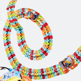New Race Track DIY Changeable Speed Trac Set Electric Slot Train Rail Magic Flexible Railway Birthday Gift for Boys