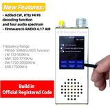 ATS Decoder Pocket Si4732 Full Band Radio Receiver FM RDS AM LW MW SW SSB DSP With 4.17 Official Registered Code Durable