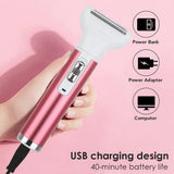 Wet And Dry Available Ladies Shaver Set Five-in-one Epilator Armpit Leg Hair Private Parts Shaving Repair Container