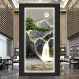 Living room entrance green plant waterproof wall stickers decorative paintings