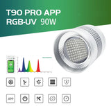 WEEK AQUA T90 PRO APP RGB-UV 90W Fish Tank Bracket Downlight Dimming Timing LED Aquatic Light