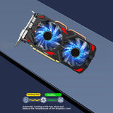 RX580 8GB For AMD Game Graphics Card DDR5 256BIT 2048SP 1284M/8100Mhz PCI-E3.0 16X 3XDP 1XHD 1XDVI 8Pin Dual Fan Card
