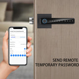 Electronic door biometric fingerprint unlock WiFi Tuya/TTlock application controls smart password lock keyless entry