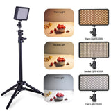 3200K-6500K Camera Light LED Video Light Fill Light Vlog Light Conference Lighting for Photography with Ballhead