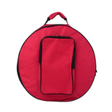 Compact Snare Drum Bag Backpack Case with Shoulder Strap Outside Pockets Musical Instrument Accessory Black