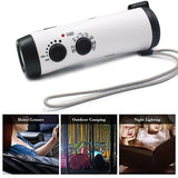 D300 Hand Crank Generator Multifunctional Portable Emergency Power Supply 5 LED Flashlight AM/FM Radio For Outdoor