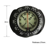 Scuba Underwater 100M Diving Professional Waterproof Compass with Bungee Cord