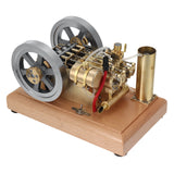 H76 Horizontal Twin Cylinder Engine Model STEM Metal Stirling Engine Science Discovery Physics Toy