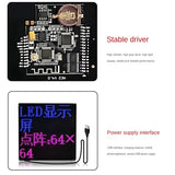 64X64 LED Display On Car Rear Window Bluetooth APP Control Full Color Lighting Show Expression Screen Panel Easy Install