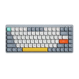 iBlancod 84-Key Wireless Keyboard - 2.4G+BT5.0+Type-C, 75% Low Profile Layout for Tablets, Laptops, and Smartphones