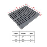 for kitchen bathroom sewer drainage ditch cover 1PC PP plastic Rain Drain Grate rainwater grate drain grille repnt parts