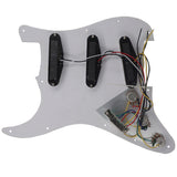 ST Style Electric Guitar Full Set DIY Accessory Kit - Including Prewired Pickguard, Bridge, SSS Pickups and Other Guitar Accessories