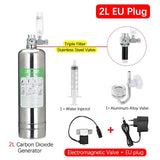 Aquarium Stainless Steel CO2 Reactor - 2L/1L DIY Kit for Tank Plants and Fish