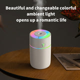 Small 230 ml Low Noise Personal Desktop Air Humidifier for Living Room Bedroom Office Indoor Birthday Gift