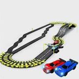 Electric Car Racing Children's Toy Racing Track Set Includes 2 Hand Controllers And 2 Cars Suitable