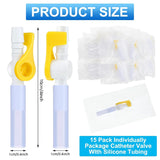 15 Pack Vae Urine Drainage Catheter Bag Vaes with Smooth Edges and Silicone Tubing