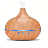 1pc Aroma Diffuser Essential Oil Large Room Office 550ml Wood Color USB Charge Essential Oil Diffusers