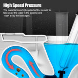 Manual Pneumatic Dredge Tools High Pressure Pump Cleaner 1 Set Sewer Dredge Clogged Toilet Plungers Air Drain Cleaner