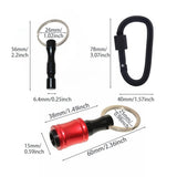 12Pieces 1/4 Inch Hex Shank Bits Keychian, Keychain Extension Bar Screwdriver Bit Holder Socket Adapter