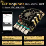160W+160W+220W 2.1 Channel Bluetooth-compatible 5.1 Power DSP ADAU1701 Subwoofer Amplifier Board 10 stage EQ