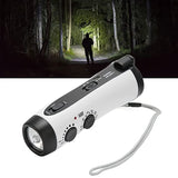 D300 Hand Crank Generator Multifunctional Portable Emergency Power Supply 5 LED Flashlight AM/FM Radio For Outdoor