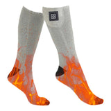 Heated 3 Level Temperature Electric Heating Washable Winter Warm Thermal Socks for Cycling Camping Skating