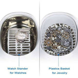 Ultrasonic Cleaner Bath with Timer - For Jewelry Parts, Glasses, Manicure Stones, Cutters, Dental Razor Brush, 304 Stainless Steel, Ultrasound