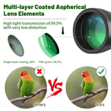 Powerful Telescope 20x50 Professional Binocular Zoom Porro HD Military Powerful Optical Telescope Wide Angle for Outdoor Hunting