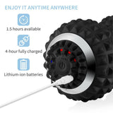 Electric Massage Peanut Gym Yoga Roller Vibrating Lacrosse Ball Muscle Pain Relief Deep Tissue Massager Rechargeable 4speed