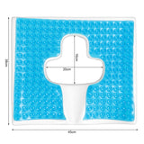 Gel Anti Bedsore Cushion Breathe Freely Fiber Material T Shaped Opening Triangular Slope Design Breathable Chair Pad Car