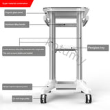 Beauty Instrument Desktop Rolling Trolley - Multifunctional Dental Acrylic Small Bubble Medical Cart