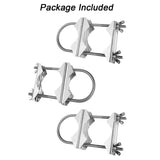 Top-Double Antenna Clamp V Jaw Block With U Bolts Heavy Duty Anti-Rust To Mast Mount Bracket Kit For TV,CB(6 Set)