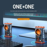NEW K07 Transparent Bluetooth 5.0 Wireless Small Steel Cannon RGB Lighting Rhythm TWS Subwoofer Mini Creative Speaker