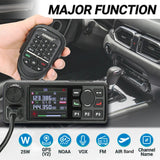 ABBREE AR-2520 25W Mobie Air 108-520MHz Full Band 999 Channels Amateur GPS Car Radio Station with Mic