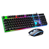 G21 USB Wired Set LED Rainbow Color Backlight Gaming Computer Mouse Keyboard
