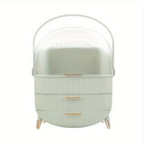 Organize Your Beauty Routine with This Large Capacity Cosmetic Storage Box with Drawer!