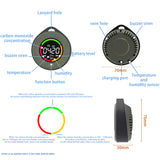 PTH-10C Mini Detector Upgraded Air Quality Portable Carbon Dioxide Monitor Suitable for Indoor LCD Displa