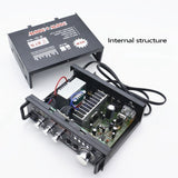 600W Bluetooth Stereo Audio Amplifier - For Car and Home HiFi Music with SD, USB, FM - 12V/220V.