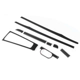 9pcs Interior Trims Kit Headlamp Switch Gear Shift Panel Decor Replacement for 718 982 2016 2017 2018 2019 2020 2021 RHD