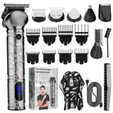 NEW 697 6 in 1 Grooming Kit Hair Clipper Nose Shaver Body Trimmer Professional Rechargeable Metal Vintage