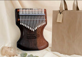 17-Key Thumb Piano Ebony Karumba Finger Kalimba Birthday Gift Musical Musical Piano Keychain Kalimbas Keyboard Instrument
