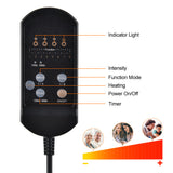 Electric Heating Vibration Waist Massager for Chair Office Lumbar Neck Cushion Shoulder Back Massage Mat Home Car Use