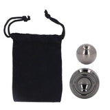 Magnetic Fingertip Gyroscope Toy Round Shaped Reduce Anxiety Keep Focusing Rotating Metal Decompression Toy Black