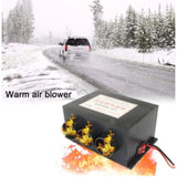 12V/24V 3 Port Windshield Defroster Car Van Heater Fan for Truck Buses Campers Cara Tool