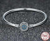 S925 sterling silver full diamond bracelet ring accessories ladies simple charm bracelet
