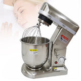 5/ 7/ 10L Electric Kitchen Stand Food Dough Processor Stainless Steel Mixer Egg Beater Blender Baking Cream hine