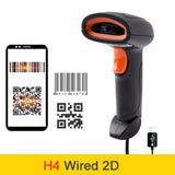 Holyhah Barcode Scanner H4 wired H4W wireless and H4B Bluetooth 2D barcode reader