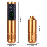 Wireless hine Pen Digital LED Display Battery Coreless Motor Tattoo Artists Supply