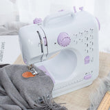 Household electric sewing machine, small, fully automatic, with super lock