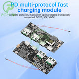22.5W Quick Charging Module QC4.0 PD3.0 5 Port Dual USB Mobile Power Bank Circuit Board Protection Diy Motherboard